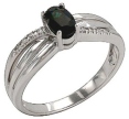 Кольцо с бриллиантом и сапфиром RHIN3300-55DQ-W 2010 г инфо 6344r.