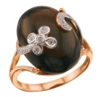 Кольцо с бриллиантом и раухтопазом CR05-45249-37CL-R 2009 г инфо 6367r.