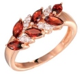 Кольцо с бриллиантом и гранатом CR02-32405-33CT-R 2009 г инфо 6392r.