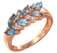 Кольцо с бриллиантом и топазом CR02-32405-76BT-R 2009 г инфо 6395r.