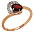 Кольцо с гранатом и фианитом КЛ-339К-Г 2010 г инфо 6480r.