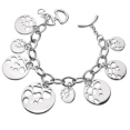 Браслет из серебра с бриллиантом Hot diamonds DL120 2009 г инфо 7253r.