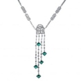 Колье Серебро 925 изумрудн кварц, циркон 025 352 04 21ls-00014 2010 г инфо 7463r.