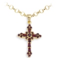 Кресты из серебра с позолотой, с гранатами Happy Garnets G3008P 2009 г инфо 7620r.