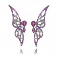 Серьги Серебро, медный подслой рубин синт 025 352 01 21sk-00365 2010 г инфо 7747r.