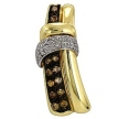 Подвеска с бриллиантами коньяк PHZN0436-89DL-Y 2010 г инфо 7935r.
