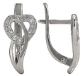 Серьги с фианитом 02-1917-23 2010 г инфо 7946r.