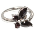Кольцо из серебра с гранатами Happy Garnets g1148 2010 г инфо 12632r.