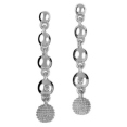 Серьги из серебра с бриллиантами Hot diamonds de203 2009 г инфо 12648r.