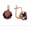 Серьги с раухтопазом СЛ-020К-РТ 2007 г инфо 2984u.